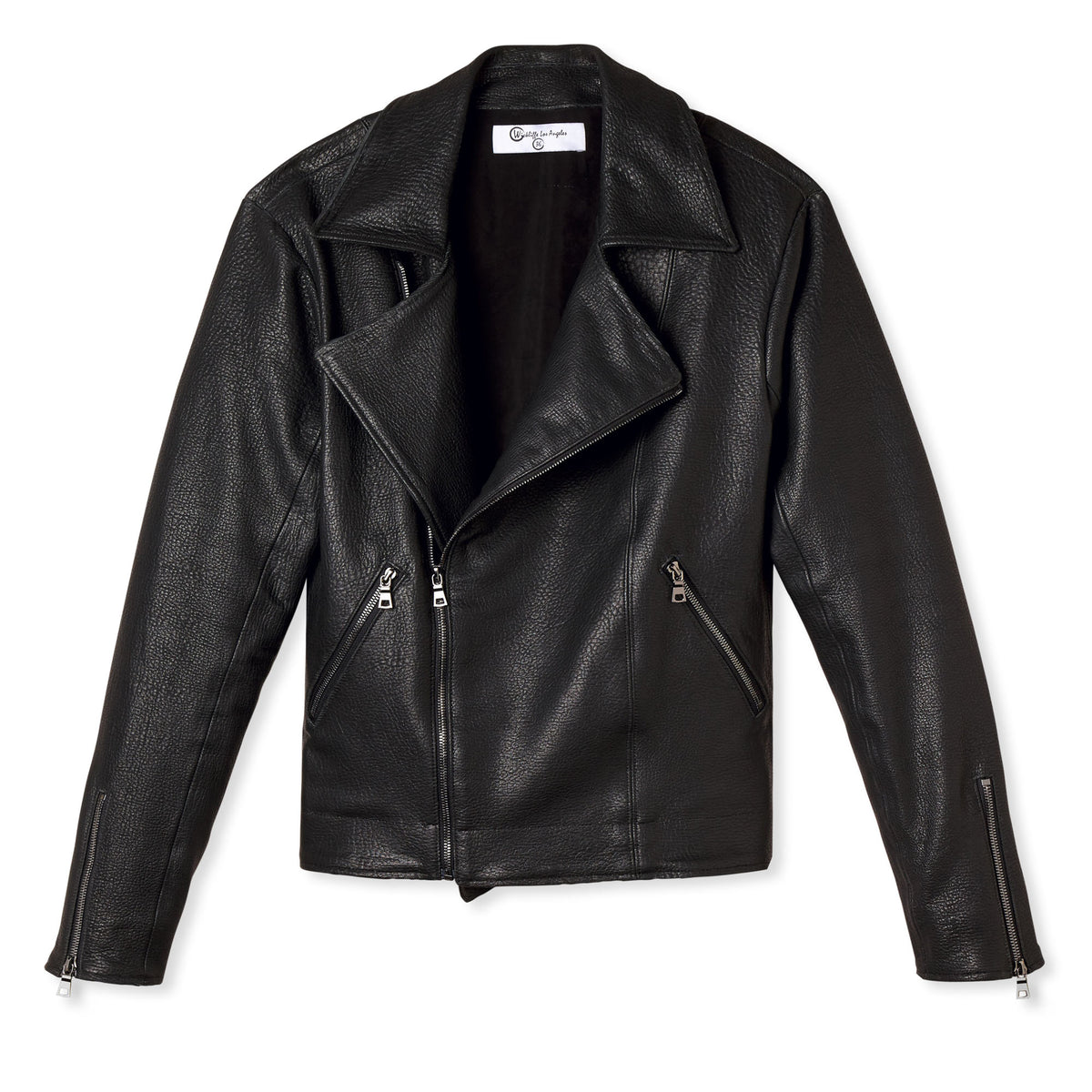 Meet Jonathan / Laser Cut Lambskin Leather Biker Jacket